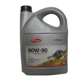 Масла трансмиссионные 80W90 Delphi Gear Oil 4 (5L) (GL5/MIL-L-2105D/MAN 342 M-2/Volvo 1273.10)