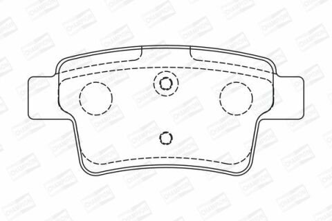 Задні гальмівні колодки C4 Picasso,Grand Picasso 06,Peugeot 408 10- CITROEN