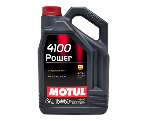 Моторное масло MOTUL 4100 POWER 15W-50, 5 литров