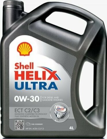 Моторна олива SHELL 0W-30 Helix Ultra ECT C2/C3, 4 літри