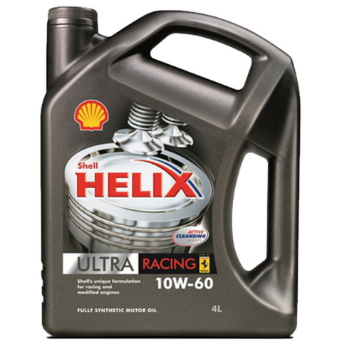 Моторна олива SHELL 10W-60 Helix Ultra Racing, 4 літри