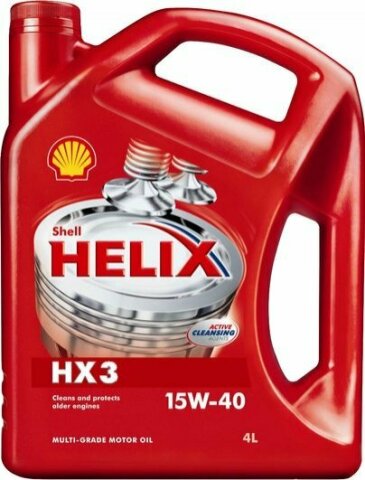 Моторное масло SHELL Helix HX3 15W-40, 4 литра