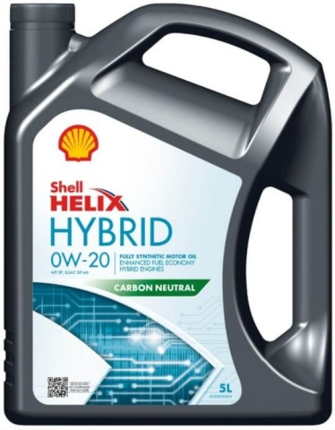 Моторное масло SHELL Helix Ultra Hybrid 0W-20, 5 литров