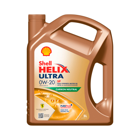 Моторна олива SHELL Helix Ultra SP 0W-20, 5 літрів Моторна олива SHELL Helix Ultra SP 0W-20, 5 літрів