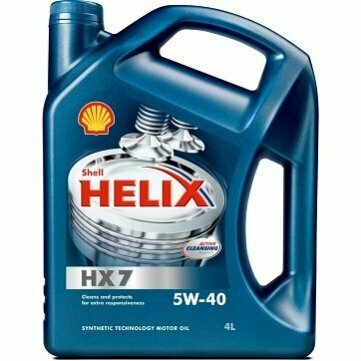 Моторна олива Shell Helix HX7 5W-40, 4 літри