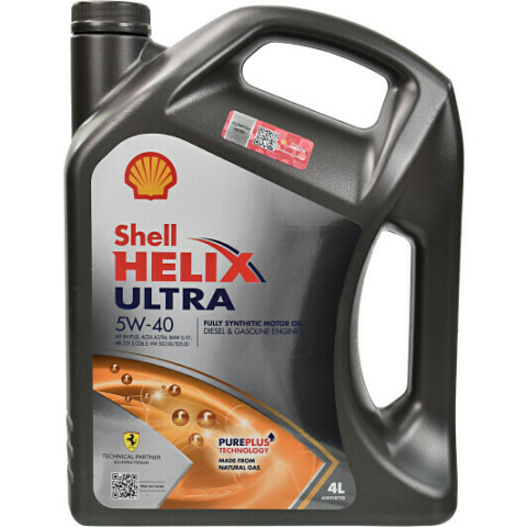 Моторна олива Shell Helix Ultra 5W-40, 4 літри