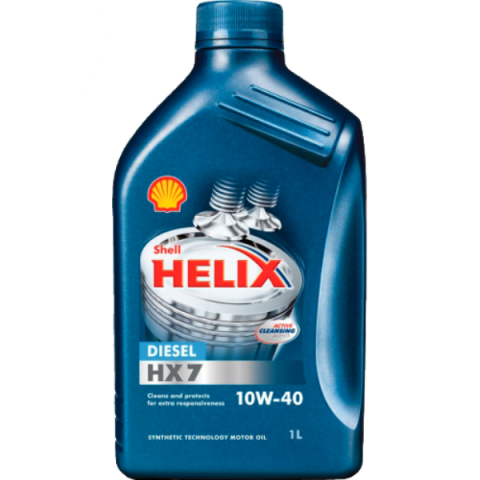 Моторное масло SHELL HELIX DIESEL HX7 10W-40, 1 литр