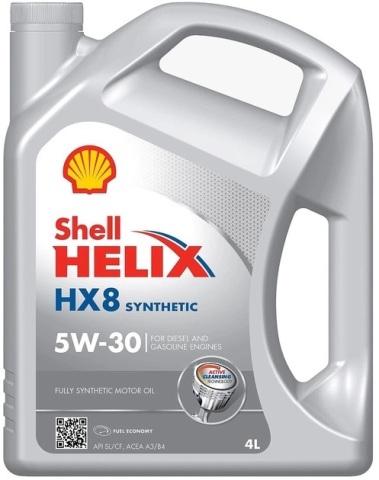 Моторное масло Shell Helix HX8 Synthetic 5W-30, 4 литра Моторное масло Shell Helix HX8 Synthetic 5W-30, 4 литра