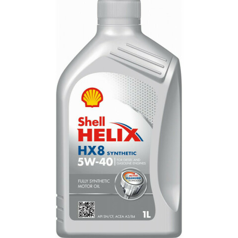 Моторное масло Shell Helix HX8 5W-40, 1 литр Моторное масло Shell Helix HX8 5W-40, 1 литр