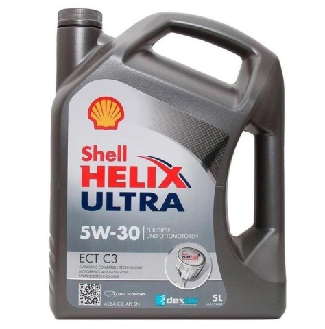 Моторное масло Shell Helix Ultra ECT C3 5W-30, 5 литров