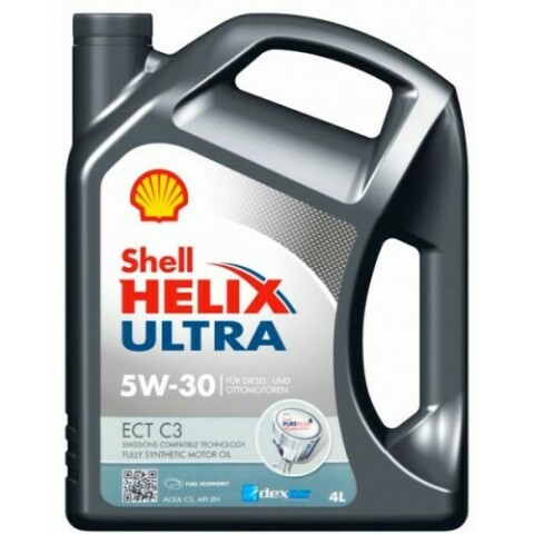 Моторное масло SHELL Helix Ultra ECT C3 5W-30, 4 литра