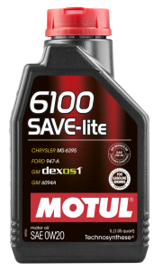 Моторна олива MOTUL SAVE-lite 6100 0W-20, 1 літр
