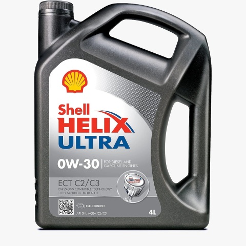 Моторное масло SHELL Helix Ultra ECT C2/C3 0W-30, 4 литра