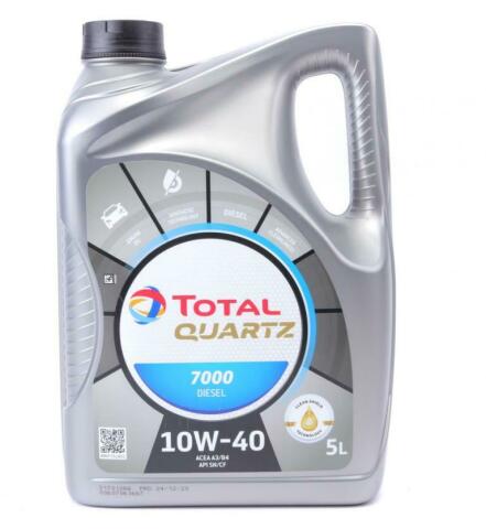 Моторна олива Total Quartz Diesel 7000 10W-40, 5 літрів