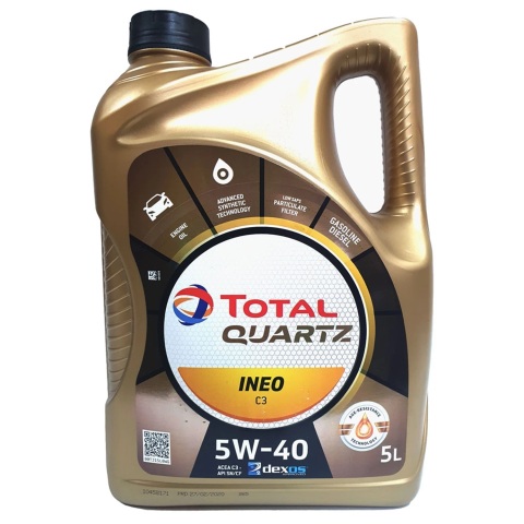 Моторное масло TOTAL Quartz INEO C3 Dexos2 5W-40, 5 литров Моторное масло TOTAL Quartz INEO C3 Dexos2 5W-40, 5 литров