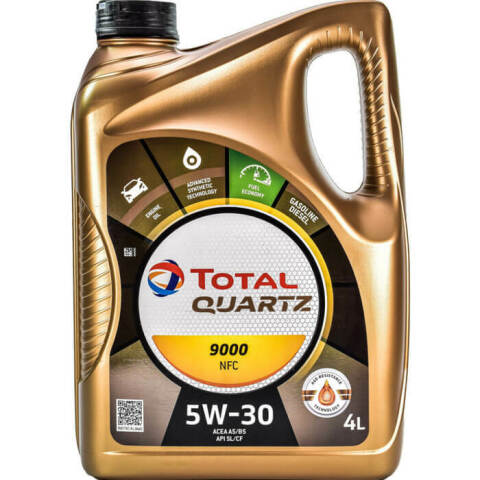 Моторное масло Total QUARTZ 9000 FUTURE NFC 5W-30, 4 литра Моторное масло Total QUARTZ 9000 FUTURE NFC 5W-30, 4 литра