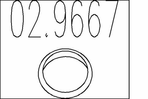 Монтажное кольцо выхлопной системы (D (внутр.) – 50,5 мм; D (наружн.) – 65,5 мм; Высота – 15 мм)