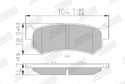 Тормозные колодки задние Chevrolet Lacetti 04–