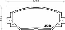 Тормозные колодки пер. Toyota RAV4 06- (139,1x56x17,5) Тормозные колодки пер. Toyota RAV4 06- (139,1x56x17,5)