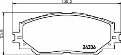 Гальмівні колодки пер. Toyota RAV4 06- (139,1x56x17,5) Гальмівні колодки пер. Toyota RAV4 06- (139,1x56x17,5)
