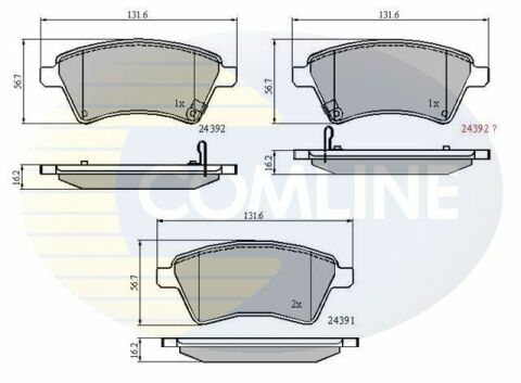 CBP31513 Comline - Гальмівні колодки до дисків CBP31513 Comline - Гальмівні колодки до дисків