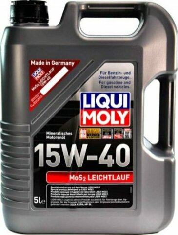 Моторное масло LIQUI MOLY MoS2 Leichtlauf SAE 15W-40, 5 литров