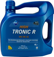 Моторное масло ARAL High Tronic R 5W30, 4 литра