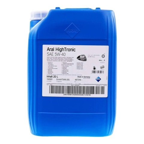 Моторное масло ARAL HighTronic 5W-40, 20 литров