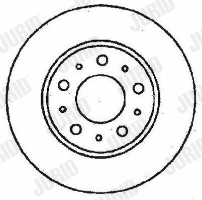 JURID VOLVO Диск гальмівний передній 740-760,940-960