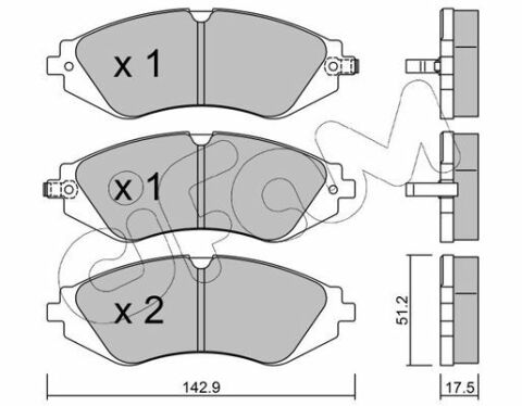 тормозные колодки передние lacetti, epica 2.0