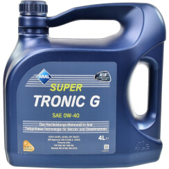 Моторное масло ARAL SUPERTRONIC G 0W-40, 4 литра