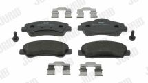JURID CITROEN Тормозные колодки передн. C-Elysee,C4 Cactus,Peugeot 301,308 12-
