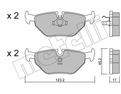 Колодки гальмівні (задні) BMW 3 (E30/E36/E46) 90-98/ 5 (E34) -97 (Teves) Колодки гальмівні (задні) BMW 3 (E30/E36/E46) 90-98/ 5 (E34) -97 (Teves)