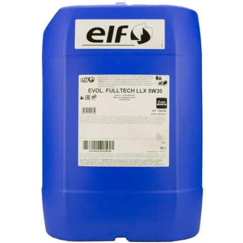 Моторное масло ELF Evolution Full-Tech LLX 5W-30, 20 литров