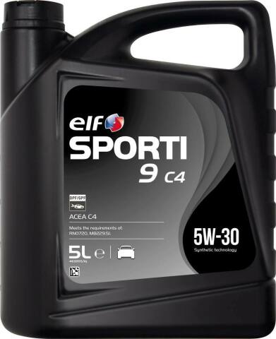 Моторна олива ELF SPORTI 9 C4 5W-30, 5 літрів
