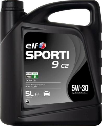 Моторна олива ELF SPORTI 9 C2 5W-30, 5 літрів