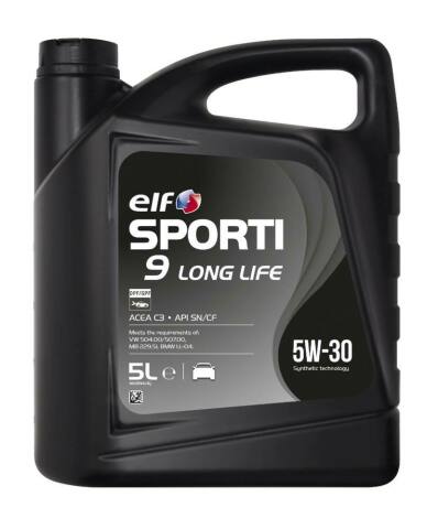 Моторна олива ELF SPORTI 9 LONG LIFE 5W-30, 5 літрів