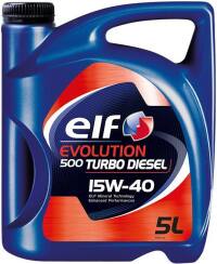 Моторное масло ELF EVOLUTION 500 TURBO DIESEL 15W-40, 5 литров