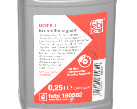 Рідина гальмівна DOT 5.1 (0.25L)