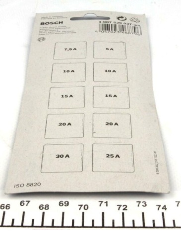 Комплект запобіжників (стандарт) (5A/7.5A/10A/15A/20A/25A/30A (10шт)