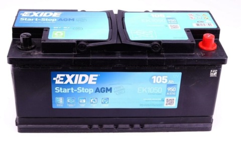 Акумуляторна батарея 105Ah/950A (392x175x190/+R/B13) (Start-Stop AGM) (аналог EK1050)