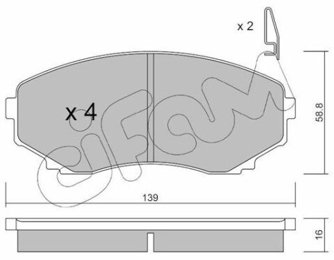 Тормозные колодки передние MPV,E (TYPE) 93- MAZDA