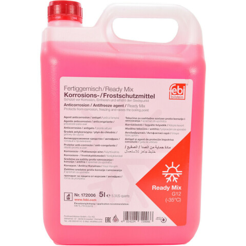 Антифриз (красный) Readymix G12 (-35°C готов к применению) (5 л)