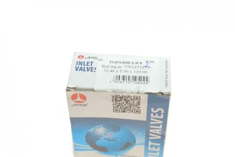 Клапан (впуск) Nissan Primastar/Opel Vivaro/Renault Trafic 1.8/2.0 16V 98- (33.4x5.5x110.7) Клапан (впуск) Nissan Primastar/Opel Vivaro/Renault Trafic 1.8/2.0 16V 98- (33.4x5.5x110.7)