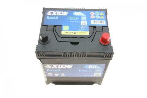 Акумуляторна батарея 50Ah/360A (200x173x222/+R/B1) Excell (Азія)
