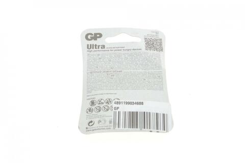 Батарейка GP Ultra Alkaline 6LF22 (9V) (1шт)