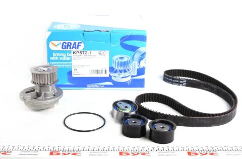 Комплект ГРМ + помпа Opel Astra F/Vectra A/B/Omega B 1.8-2.0i 16V 93-99 (169х24) (PA572) Комплект ГРМ + помпа Opel Astra F/Vectra A/B/Omega B 1.8-2.0i 16V 93-99 (169х24) (PA572)