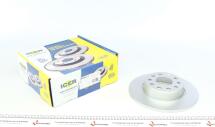 Диск гальмівний (задній) Audi A3/Skoda Octavia/VW Caddy 03-/Golf 08- (272x10)(з покр.)(повний)