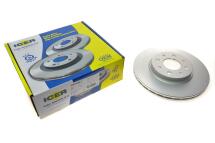 Диск гальмівний (передній) Fiat Doblo 01-/Tipo 90-95/Punto 93-12/Bravo 95-01 (257x20) (з покр) (вент)