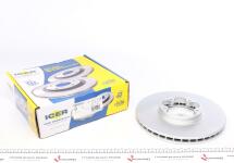 Диск гальмівний (передній) Ford Transit 00-06 (FWD) (276x24.5) (з покриттям) (вентильований)